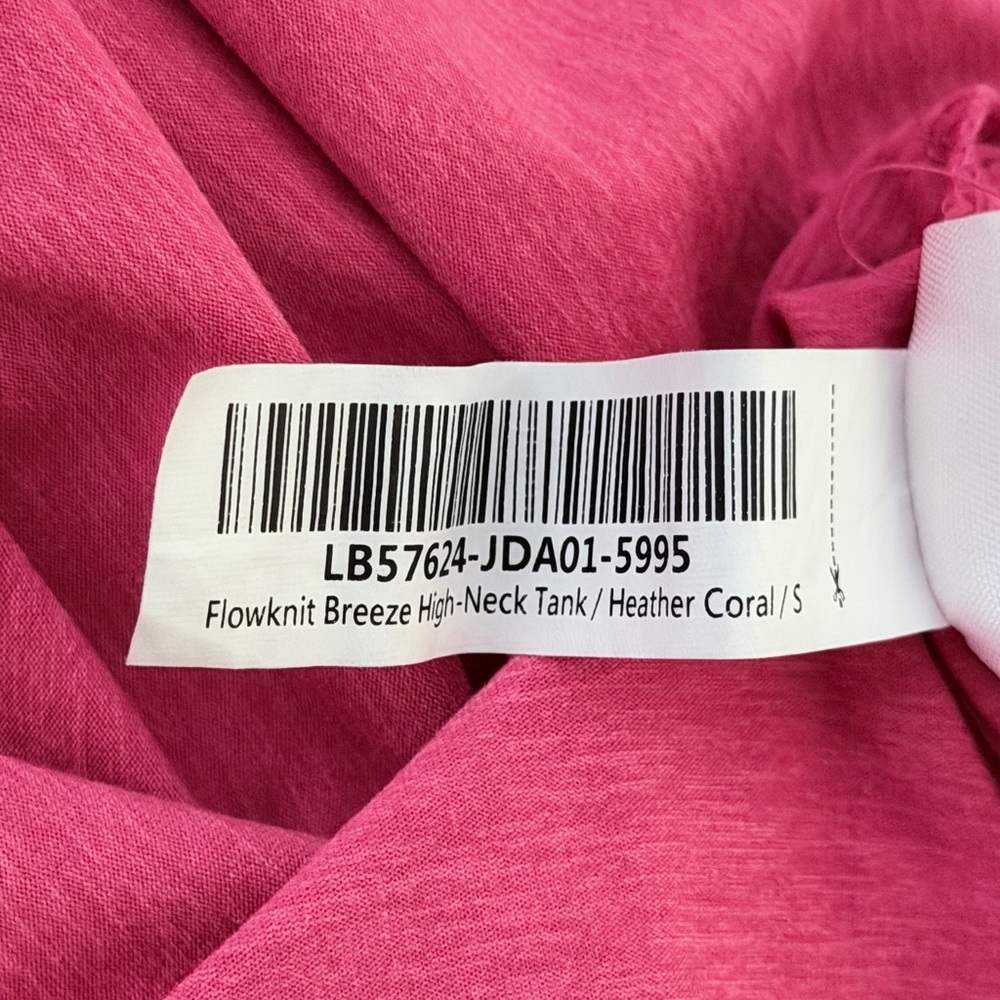 Quince Flow-Knit Breeze High Neck Activewear Tank Size Small Heather Coral - Picture 8 of 9